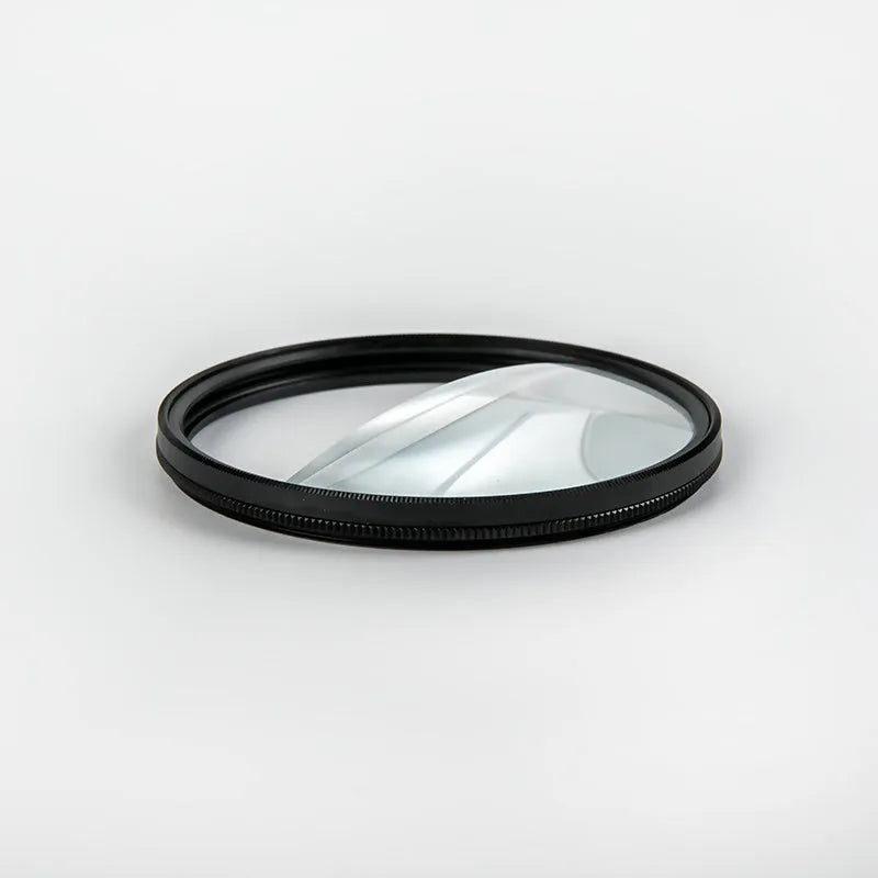 77mm half moon mirror SLR camera filter with cleaning cloth and protective bag