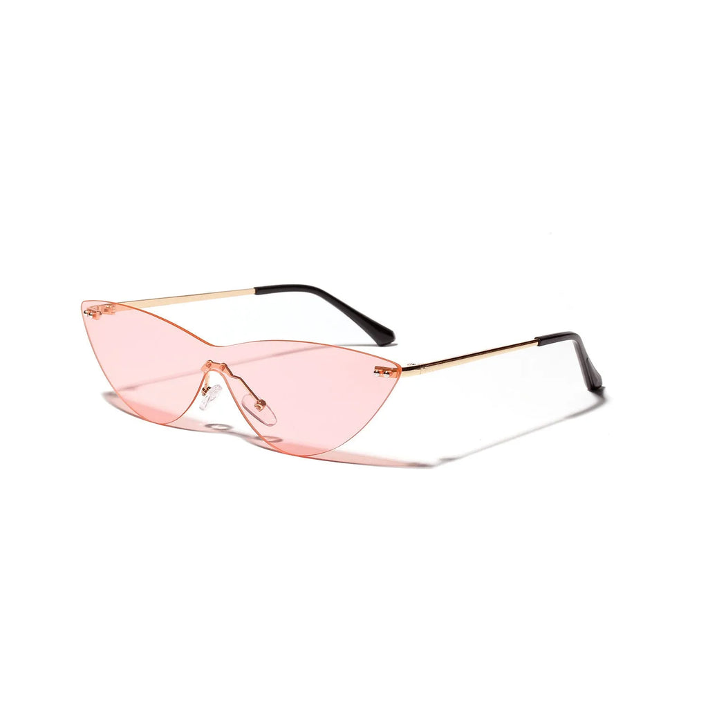 Brown vintage-style metal frame sunglasses for adults with UV400 protection lenses.