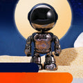Silver remote HD night vision robot camera with 355-degree rotation capability for security surveillance