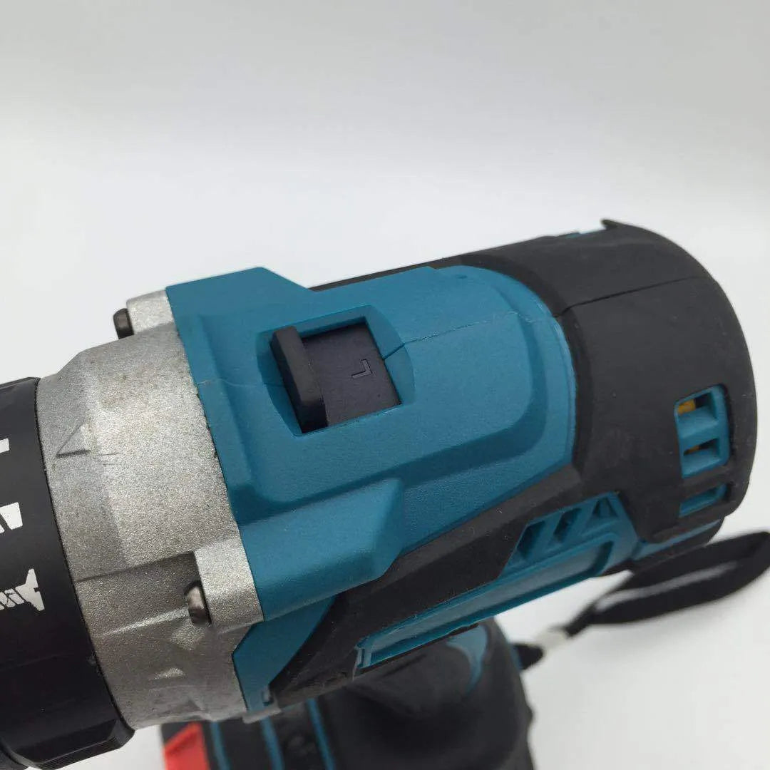 Cordless multifunction impact drill with 13mm chuck and lithium-ion battery