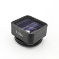 Black SANYK 1.33x mobile phone anamorphic widescreen lens for cinematic 2.40:1 video conversion