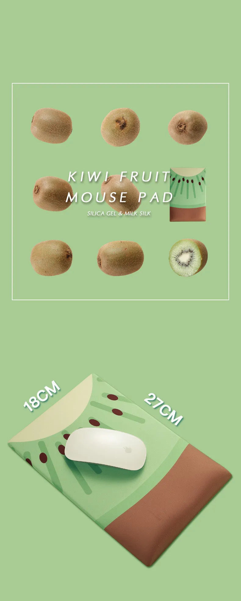 Colourful thickened cloth and silicone wrist support mouse pad on a desk