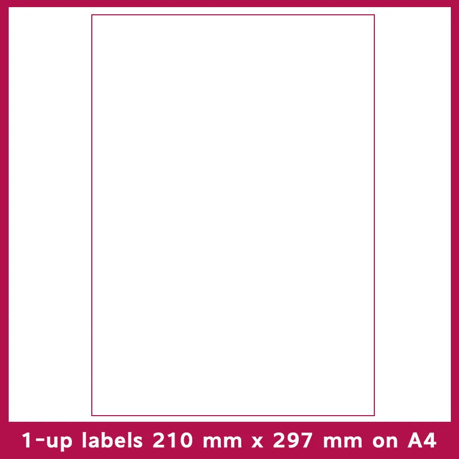 A4 paper FBA barcode labels showing ten different grid formats for printing