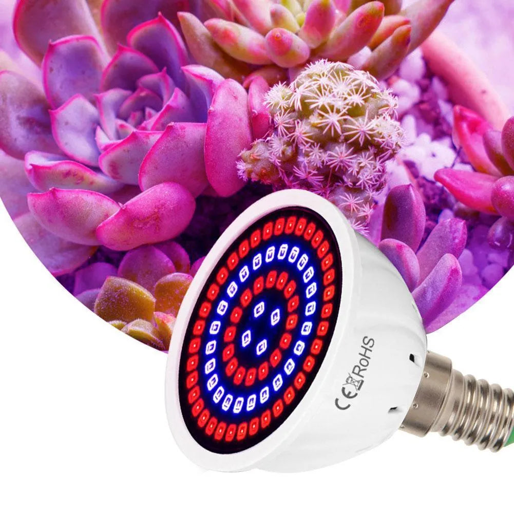 White LED plant growth lamp with 80 beads for indoor potted plant lighting