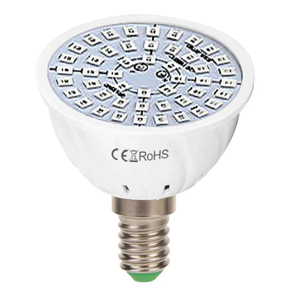 White LED plant growth lamp with 80 beads for indoor potted plant lighting