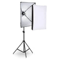 LIBEN 50x70cm studio lighting kit with soft light cloth, reflective backdrop, and 2-metre tall light stand