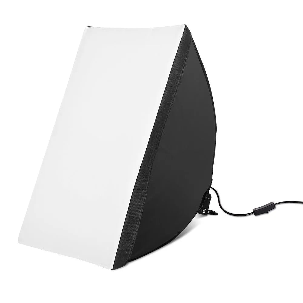 LIBEN 50x70cm studio lighting kit with soft light cloth, reflective backdrop, and 2-metre tall light stand