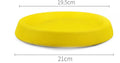 Yellow EVA plastic dog throwing ball for fetch training and interactive play sessions