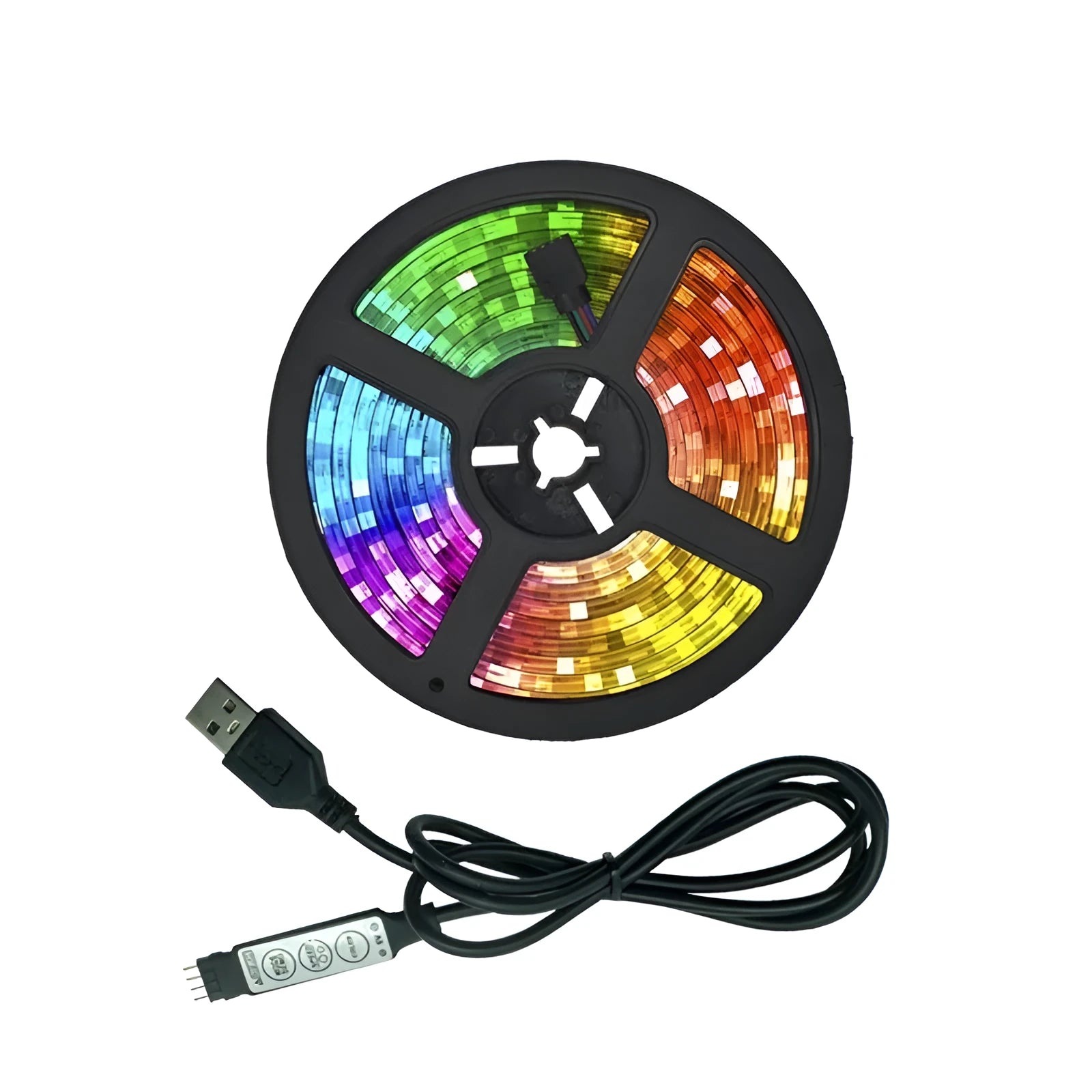 USB LED strip light with SMD2835 LEDs for TV background lighting, 60 beads per metre, USB powered