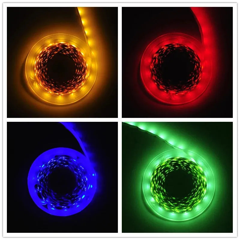 USB LED strip light with SMD2835 LEDs for TV background lighting, 60 beads per metre, USB powered