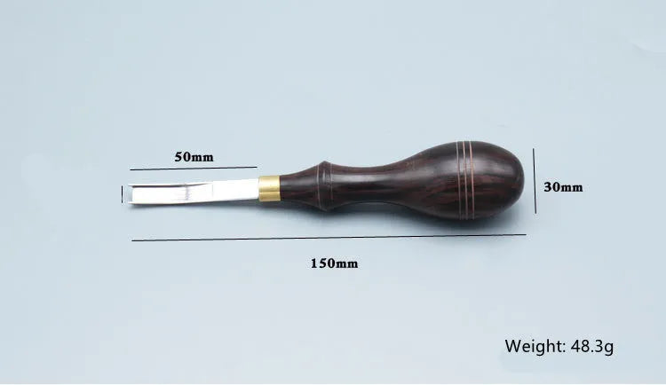 Leather hand tools sectional cutting wide shovel edge thinning knife with drum shovel