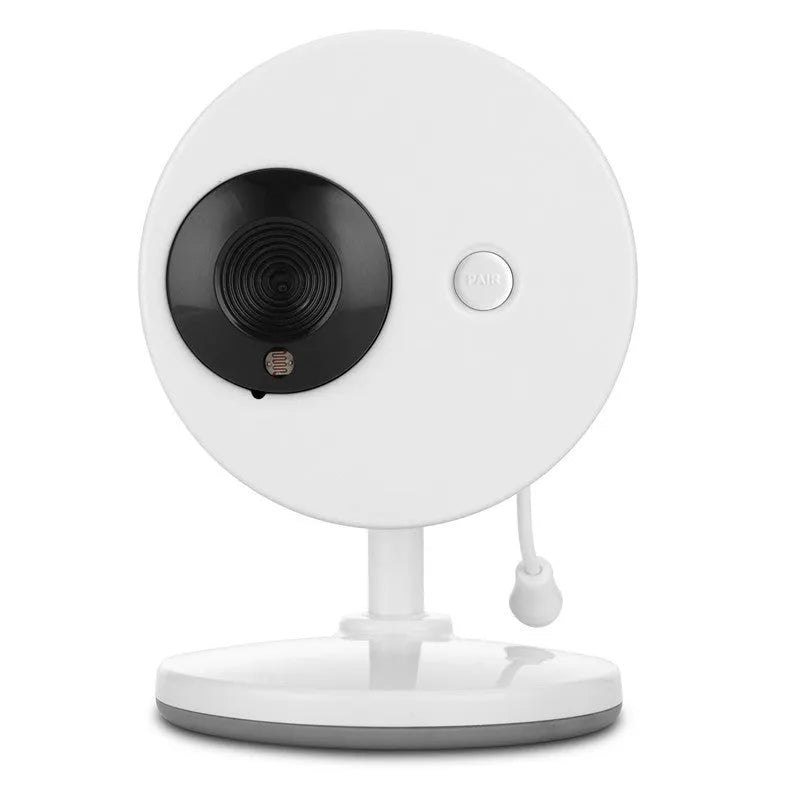 White 3.5-inch wireless baby monitor with UFO-style camera for nursery monitoring