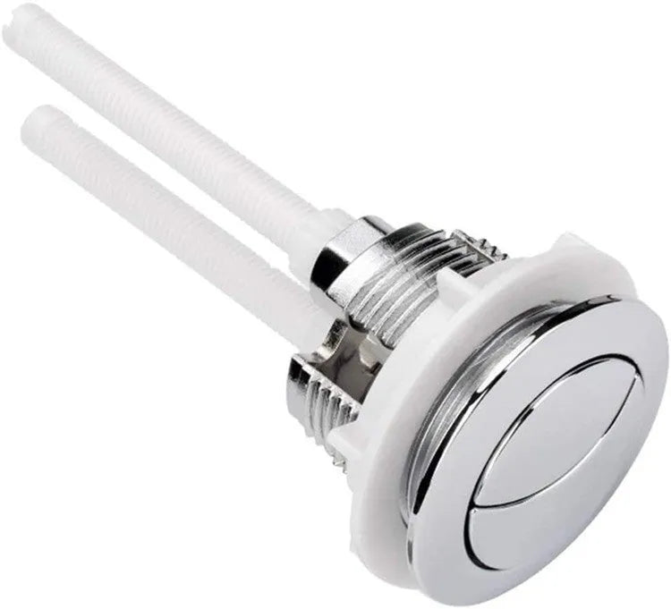 Round dual button toilet flush accessory with 38mm thread connection