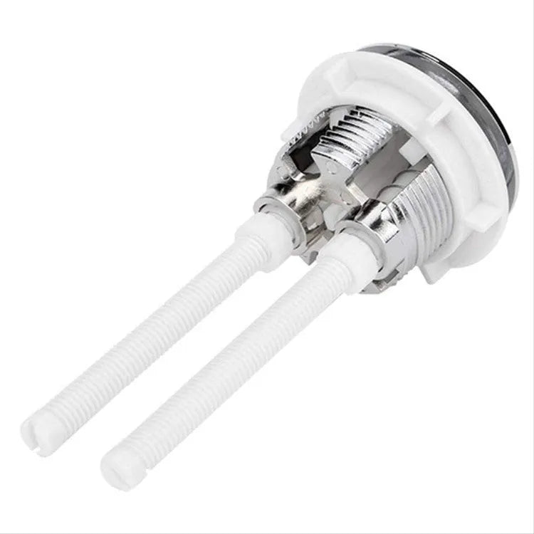 Round dual button toilet flush accessory with 38mm thread connection