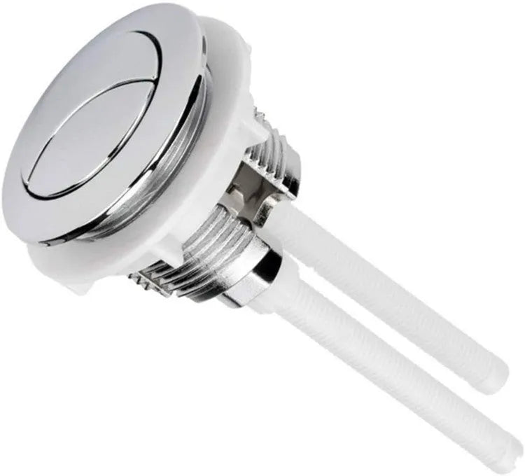 Round dual button toilet flush accessory with 38mm thread connection