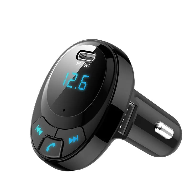 Car MP3 player with Bluetooth and dual USB ports for mobile phone charging