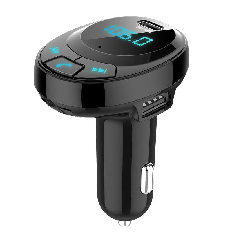 Car MP3 player with Bluetooth and dual USB ports for mobile phone charging