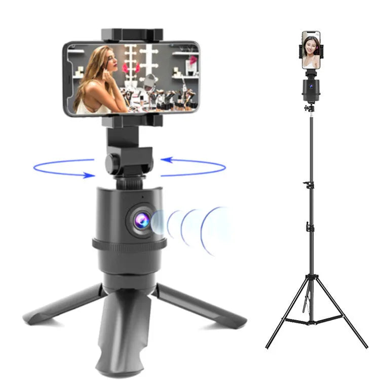360 intelligent tracking pan tilt camera bracket with AI face recognition for mobile phones