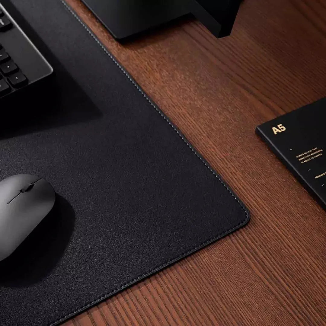 Extra large black gaming mouse pad 800x400mm with waterproof surface and storage bag
