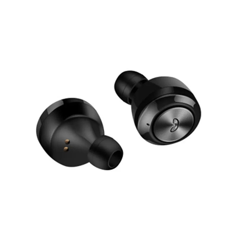 A6 TWS Bluetooth wireless headphones in black and white colour options with earplug design