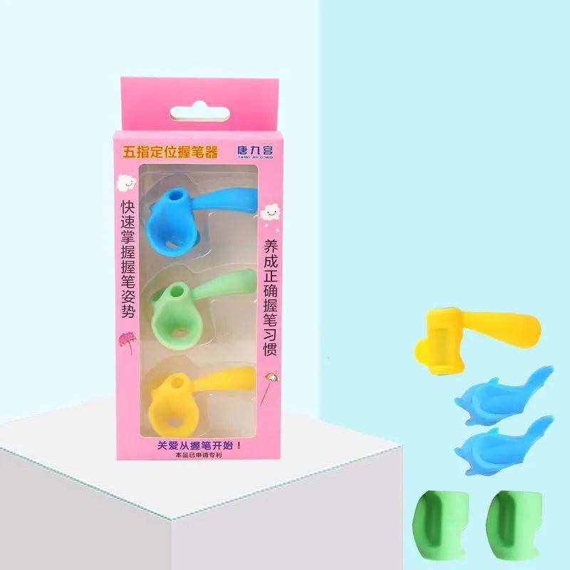 Children's pen holder writing orthosis with dolphin design for kindergarten handwriting practice