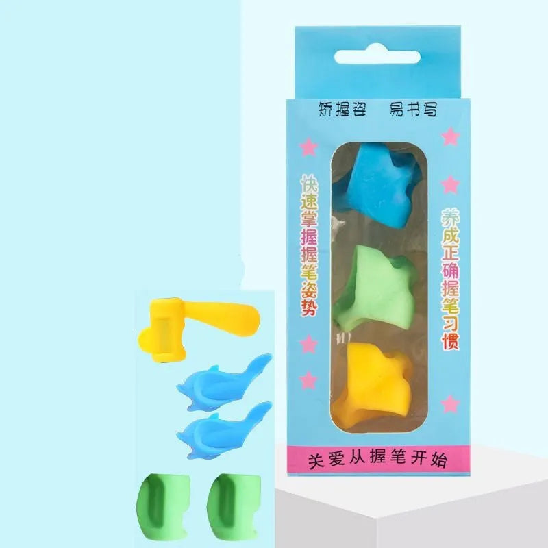 Children's pen holder writing orthosis with dolphin design for kindergarten handwriting practice