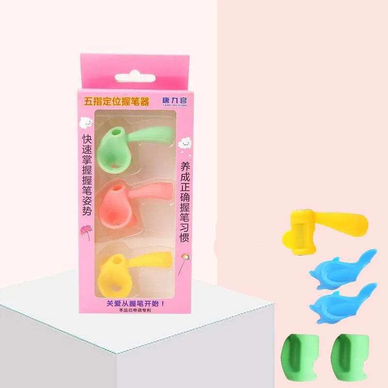Children's pen holder writing orthosis with dolphin design for kindergarten handwriting practice