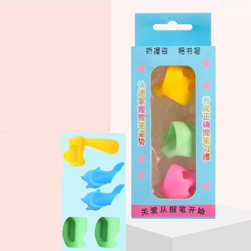 Children's pen holder writing orthosis with dolphin design for kindergarten handwriting practice
