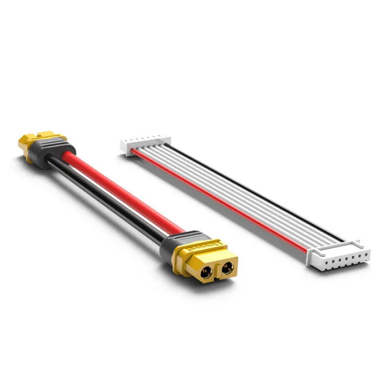 Grey aluminium parallel charging board for Astor drone batteries with male connectors