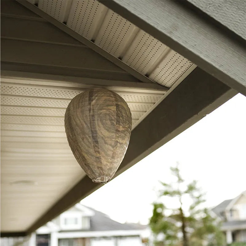 Beehive shaped paper lantern with wire frame, measuring 22cm by 28cm