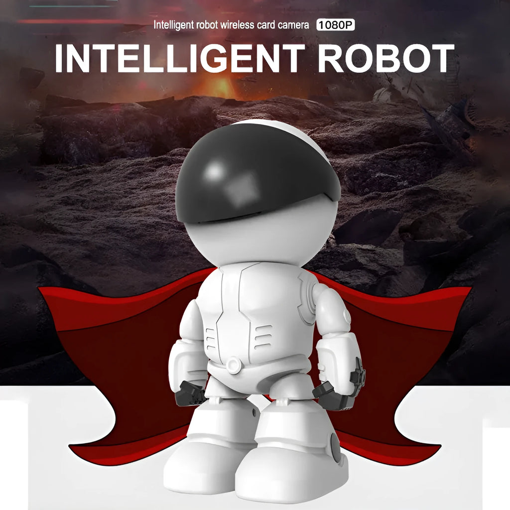 1080P WiFi IP security camera with night vision, rotatable head, and two-way audio for indoor home monitoring
