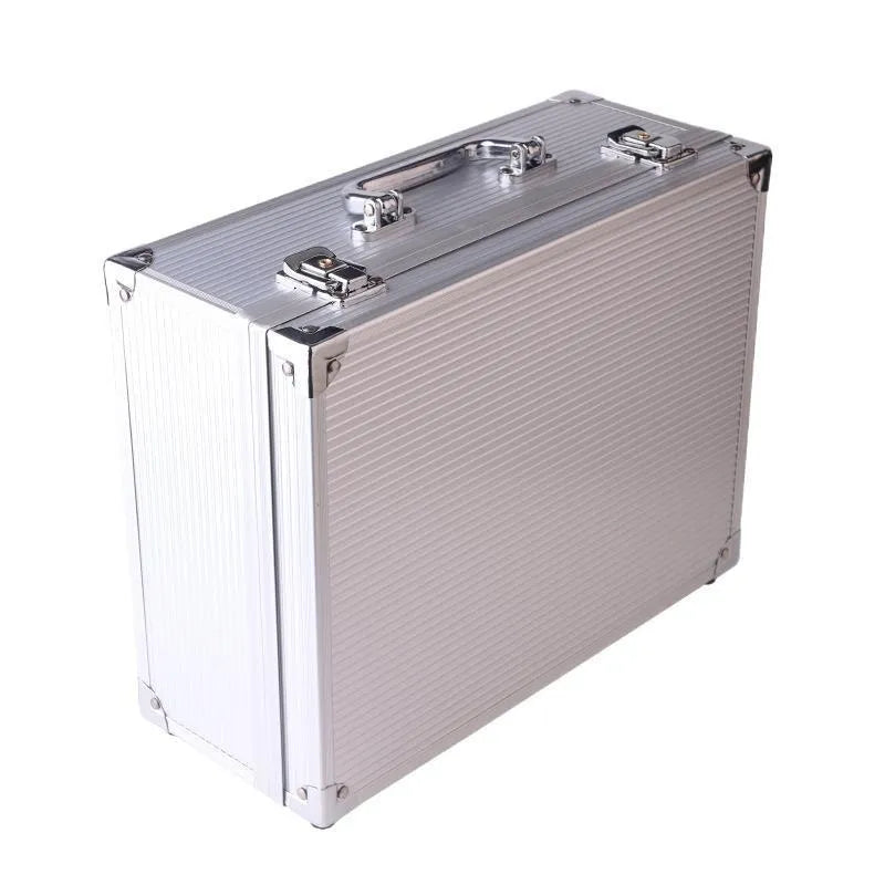 Rongtian aluminium alloy tattoo equipment storage box in black or silver colour