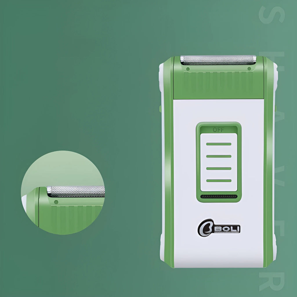 L2 model reciprocating electric shaver with double-layer net head in photo colour finish
