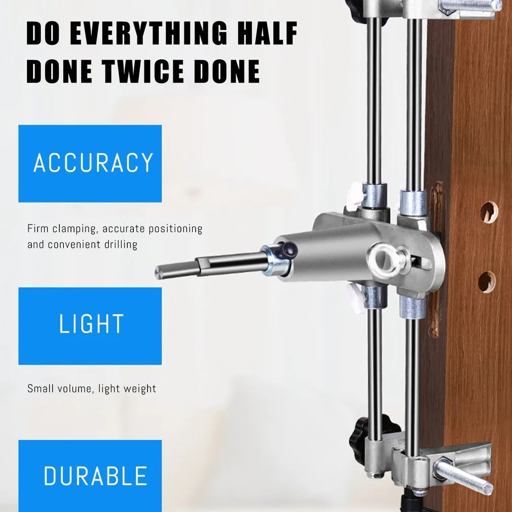 Door lock press and unlock tool with hole opener in 1 style