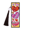 DIY diamond painting bookmark with special-shaped mandala crystal floral design