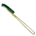 Green elbow rust removal brush with nylon wire bristles for cleaning range hoods