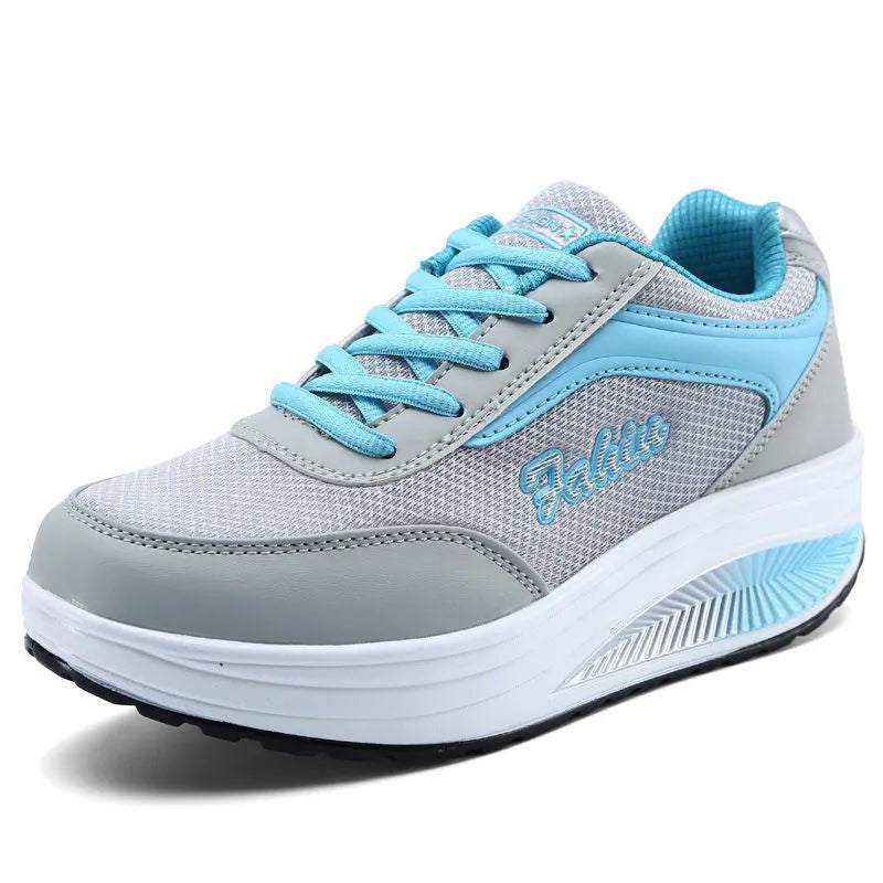 Women's heelless sports travel shoes with middle heel height in multiple colour options