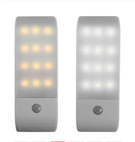 Rechargeable human body sensor night light with infrared motion detection