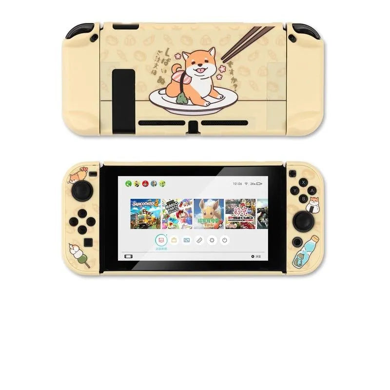 Sea Otter silicone protective case for Nintendo Switch Lite controller with toughened membrane