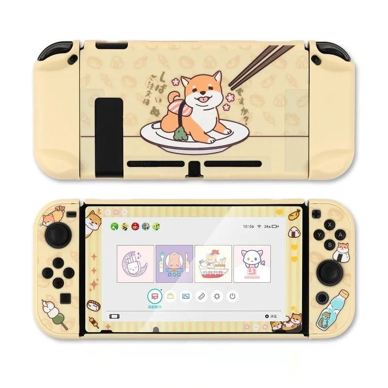Sea Otter silicone protective case for Nintendo Switch Lite controller with toughened membrane