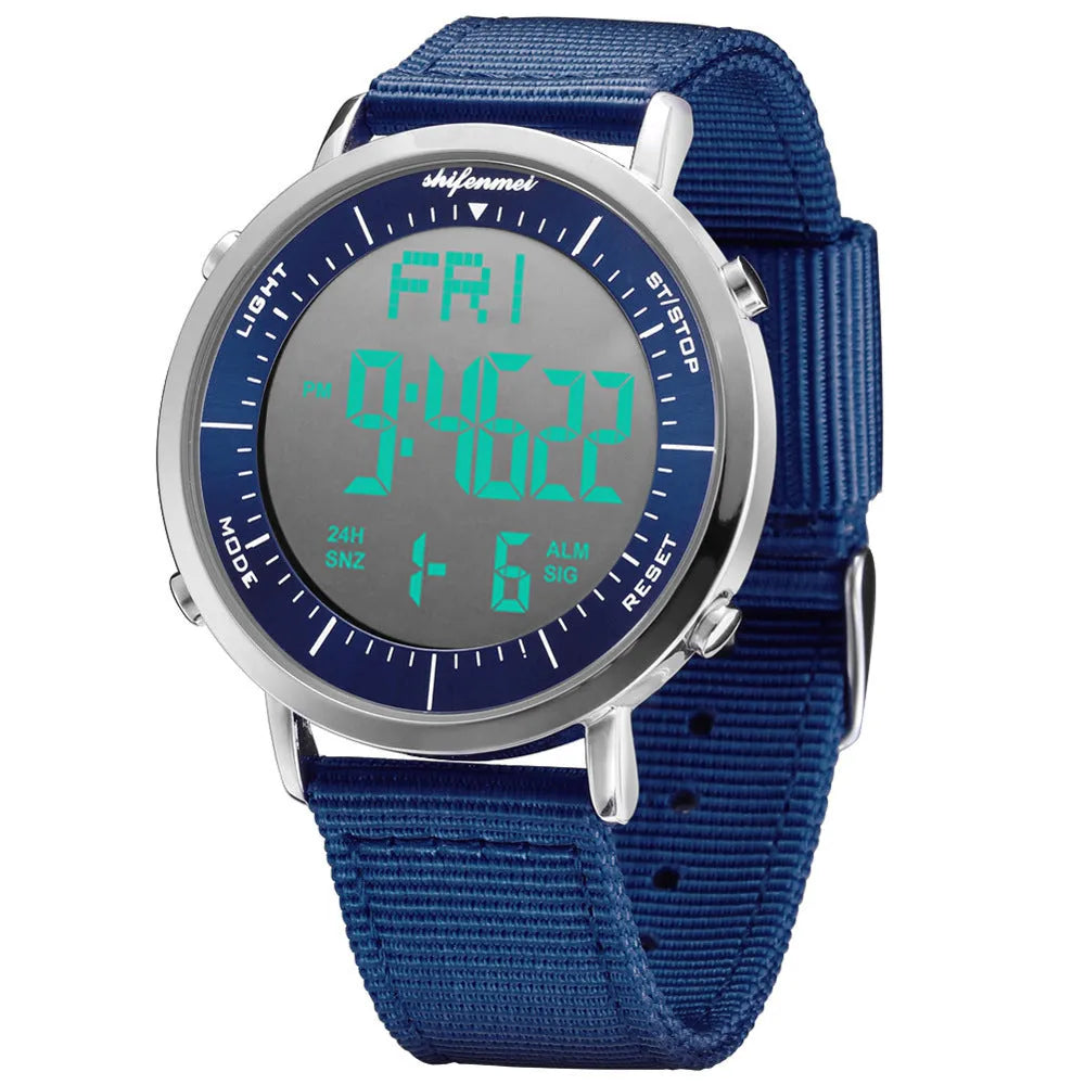 Shifenmei sports waterproof digital watch with casual styling and 10m water resistance rating
