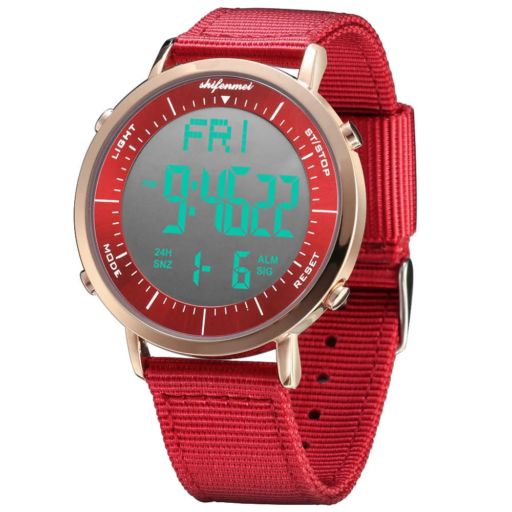 Shifenmei sports waterproof digital watch with casual styling and 10m water resistance rating