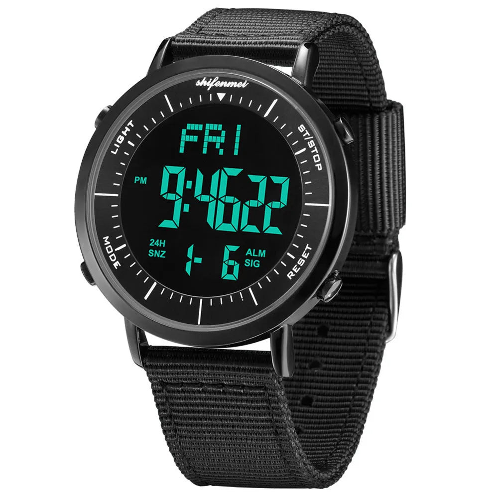 Shifenmei sports waterproof digital watch with casual styling and 10m water resistance rating