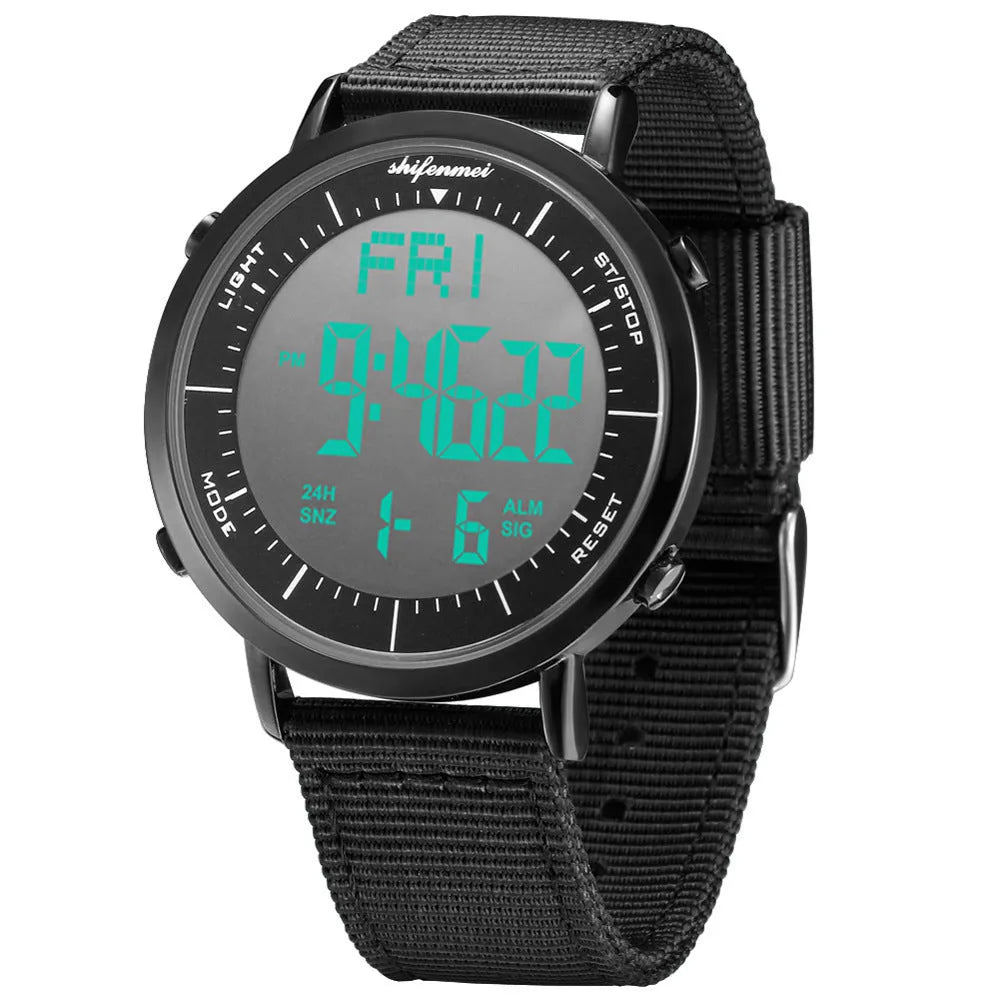 Shifenmei sports waterproof digital watch with casual styling and 10m water resistance rating
