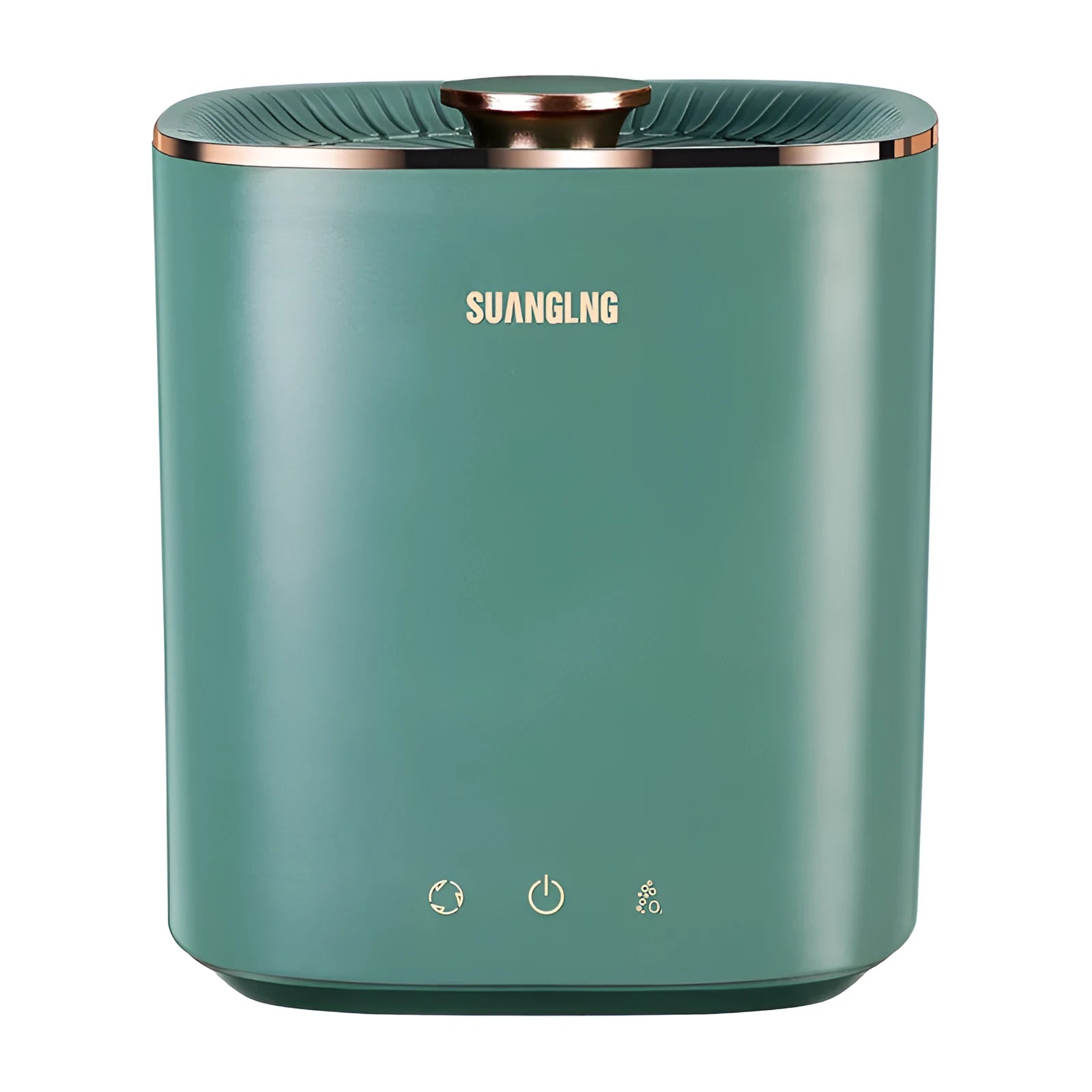 Green and white mini portable automatic washing machine for underwear and socks