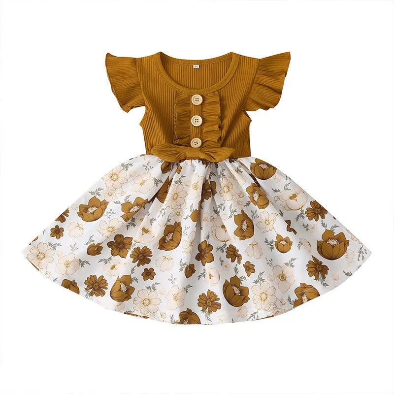 Sleeveless toddler girls summer dress in multiple colours and sizes from 80cm to 120cm