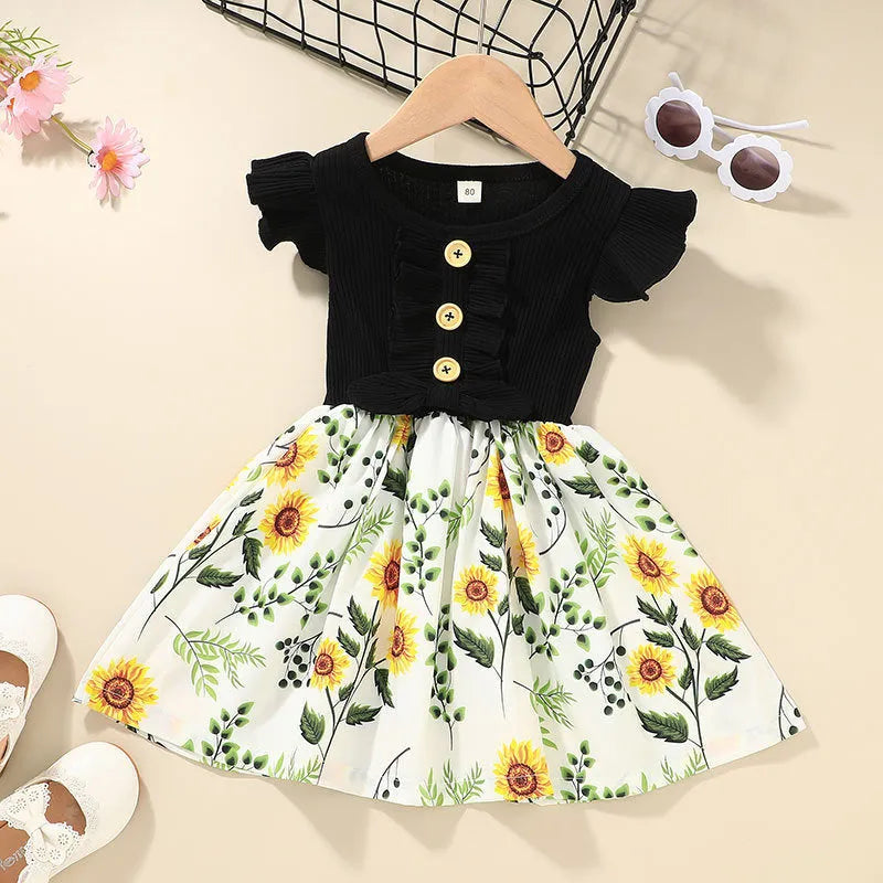 Sleeveless toddler girls summer dress in multiple colours and sizes from 80cm to 120cm