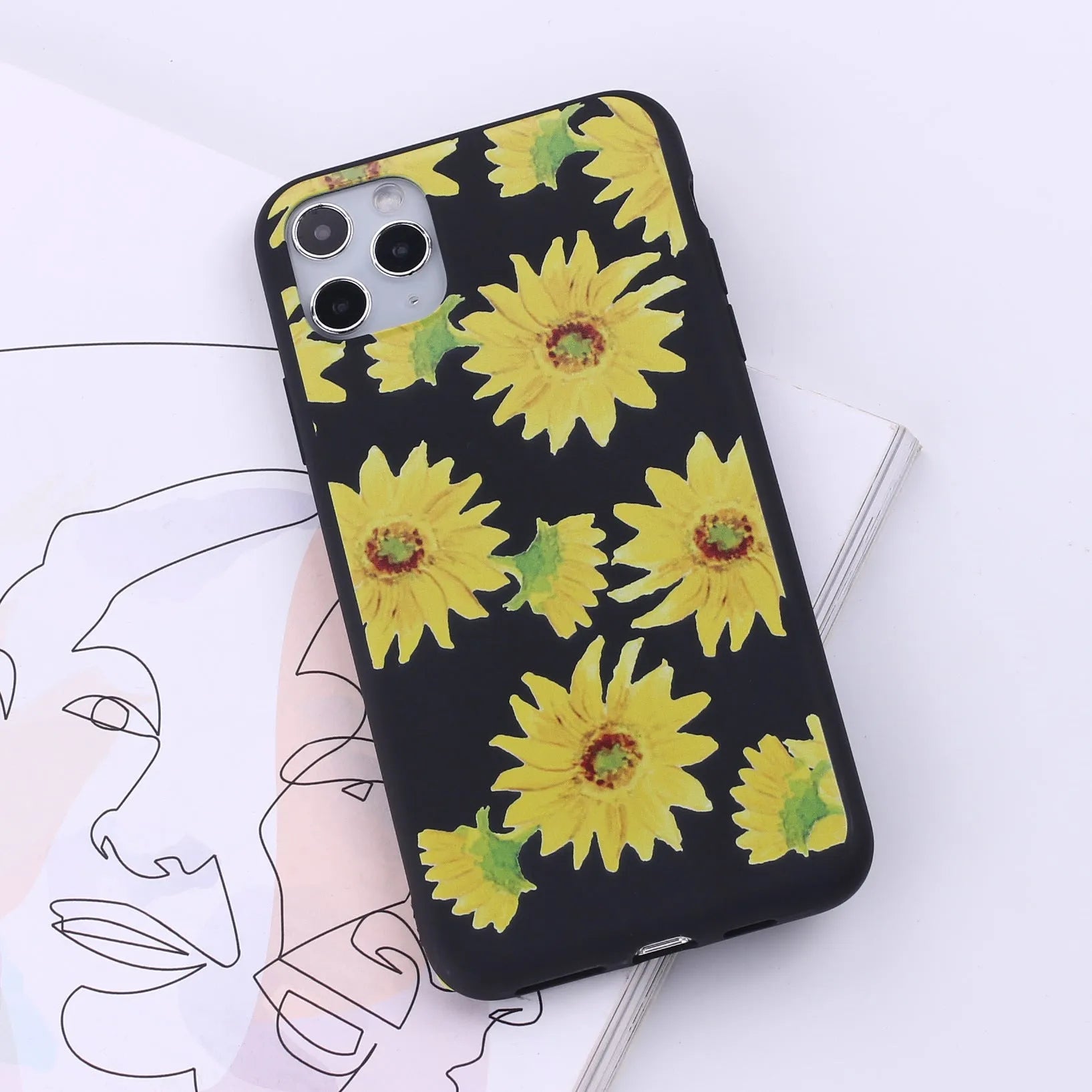 TPU mobile phone case for iPhone in multiple colour options showing back cover design