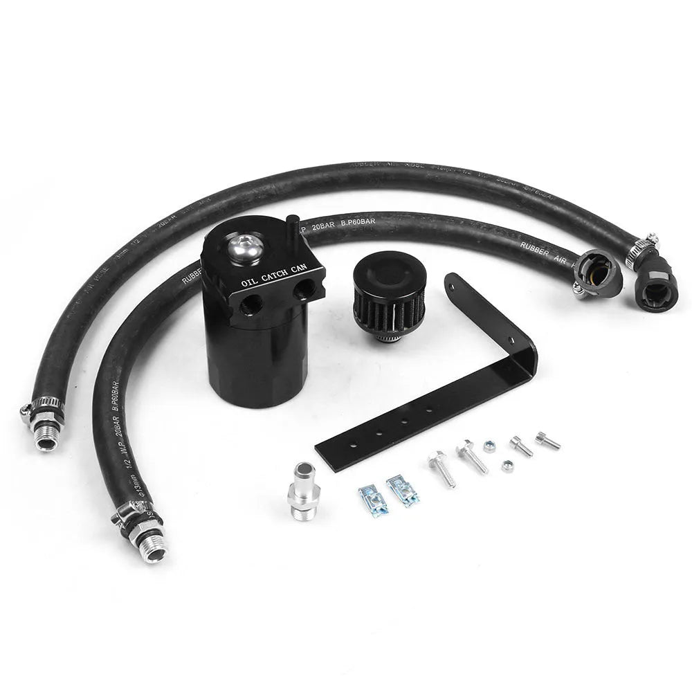 Aluminium alloy oil separator for Ford Expedition in black, red, blue, and silver colour options.