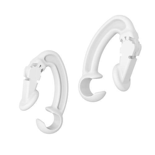 White anti-lost clip back cover attached to an AirPods Pro charging case.
